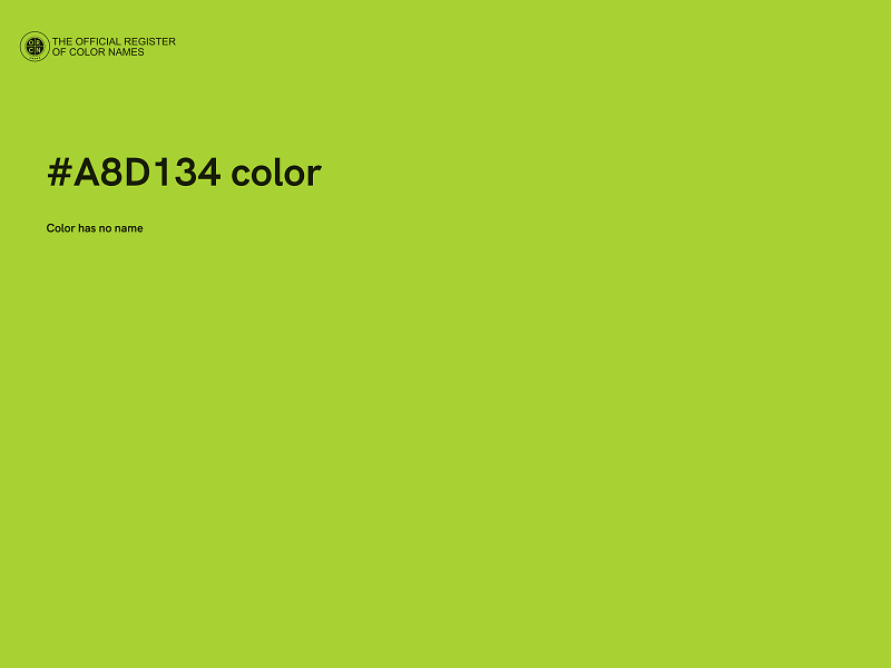 #A8D134 color image