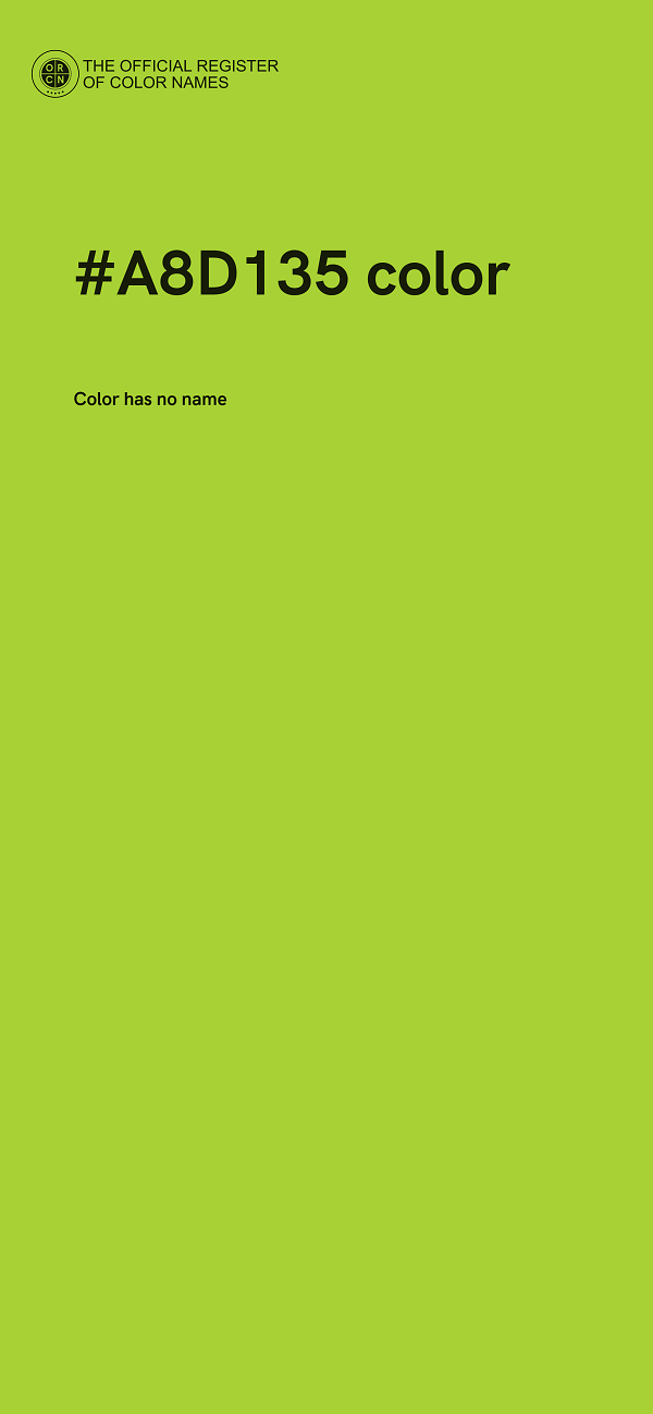 #A8D135 color image