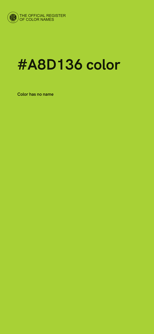 #A8D136 color image
