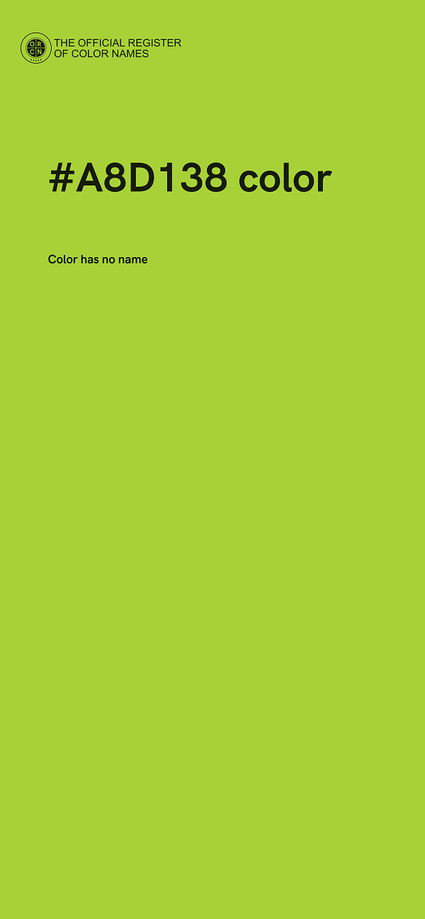 #A8D138 color image