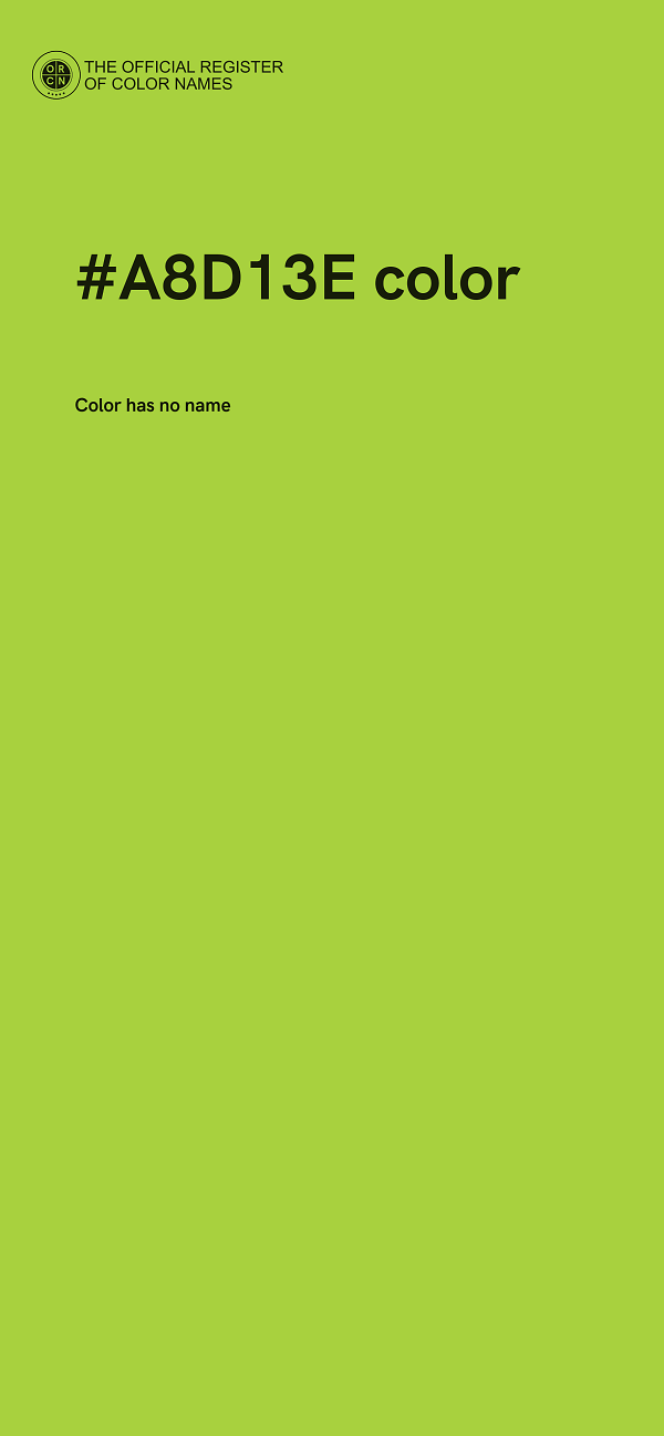 #A8D13E color image