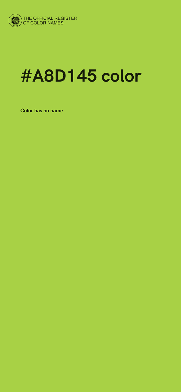 #A8D145 color image