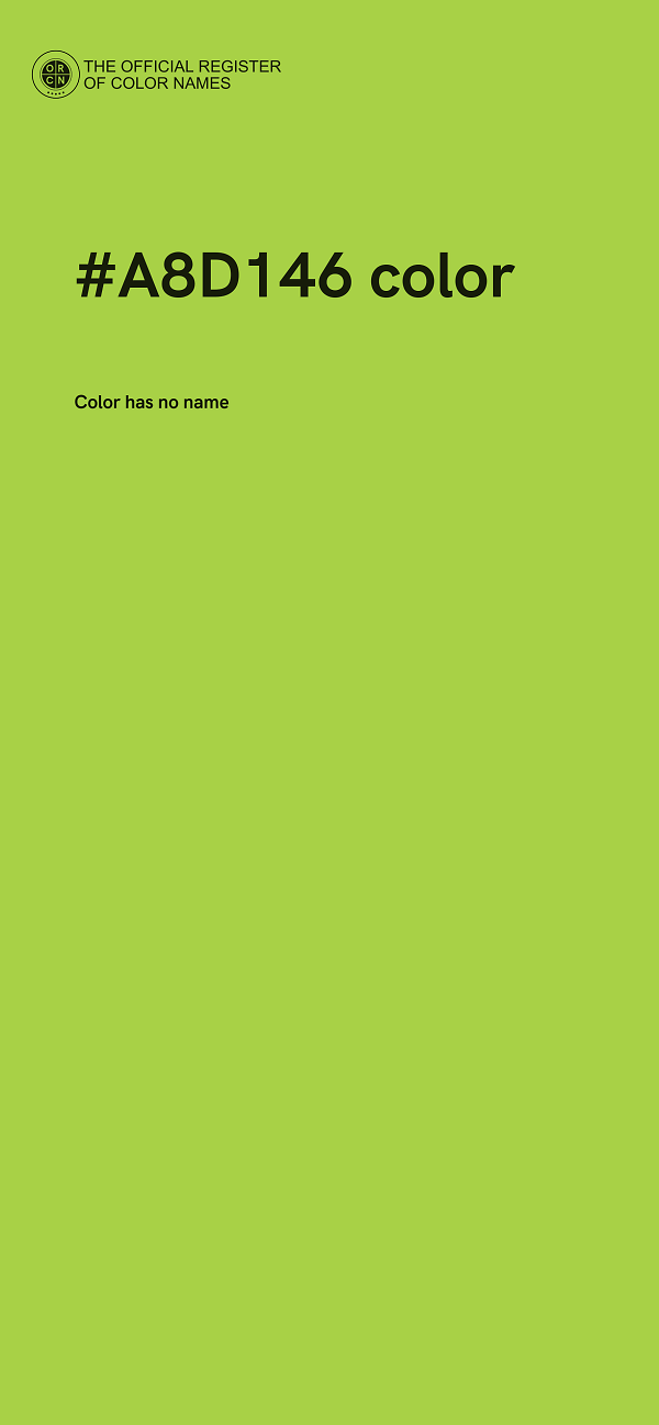 #A8D146 color image