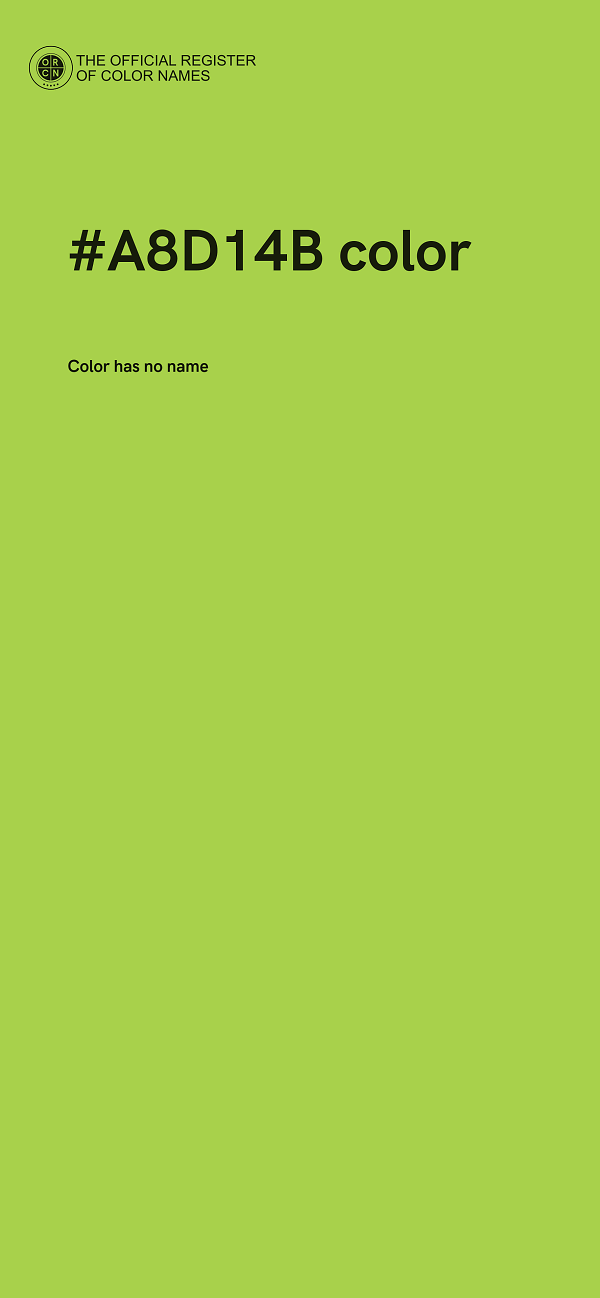 #A8D14B color image