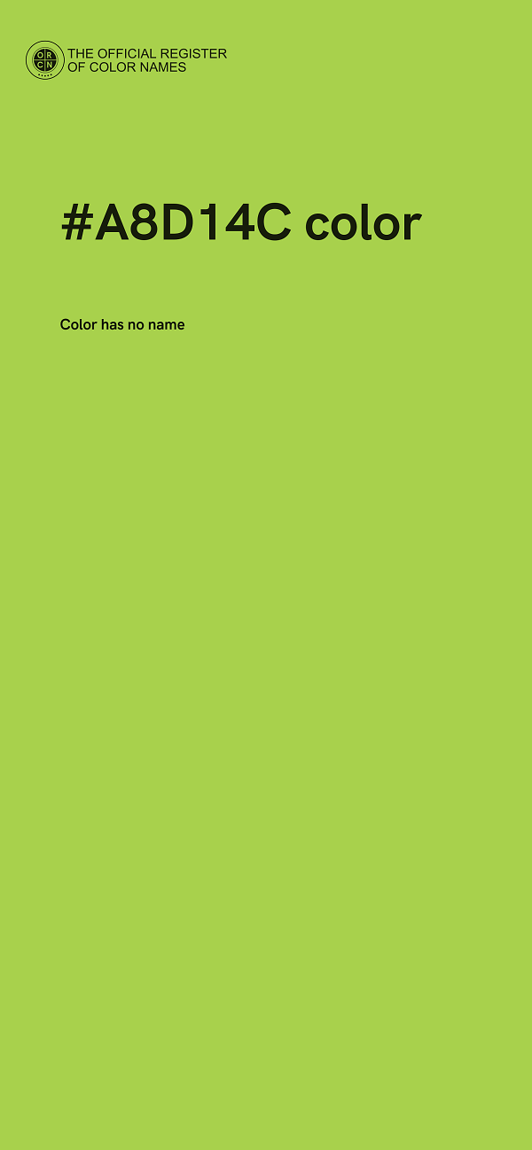 #A8D14C color image