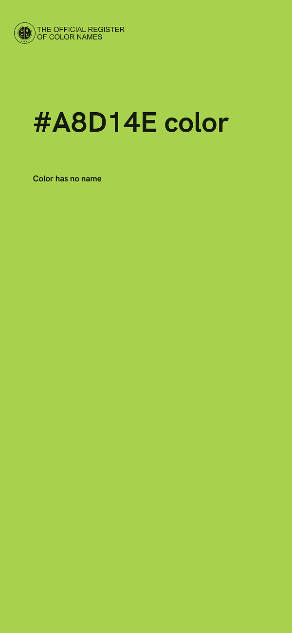 #A8D14E color image