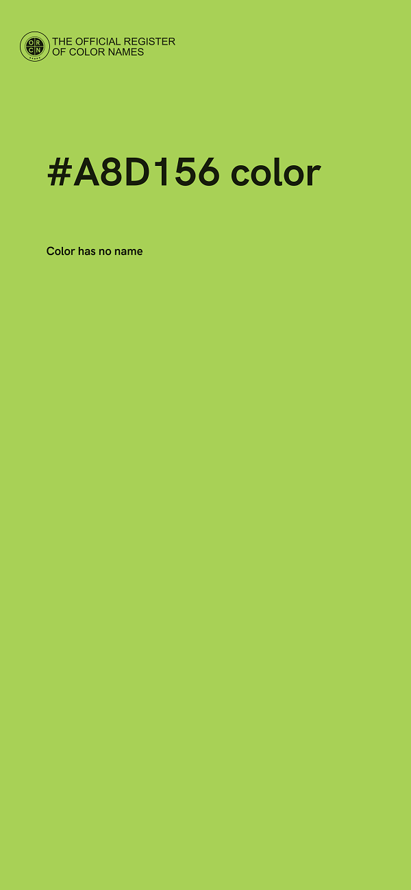 #A8D156 color image