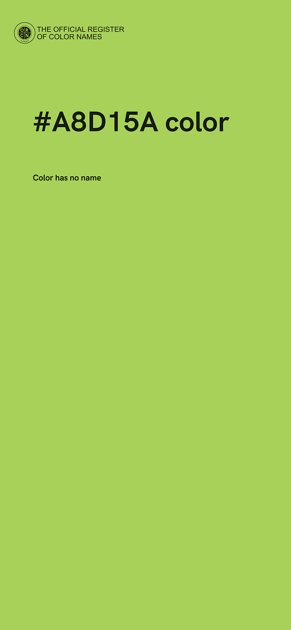 #A8D15A color image
