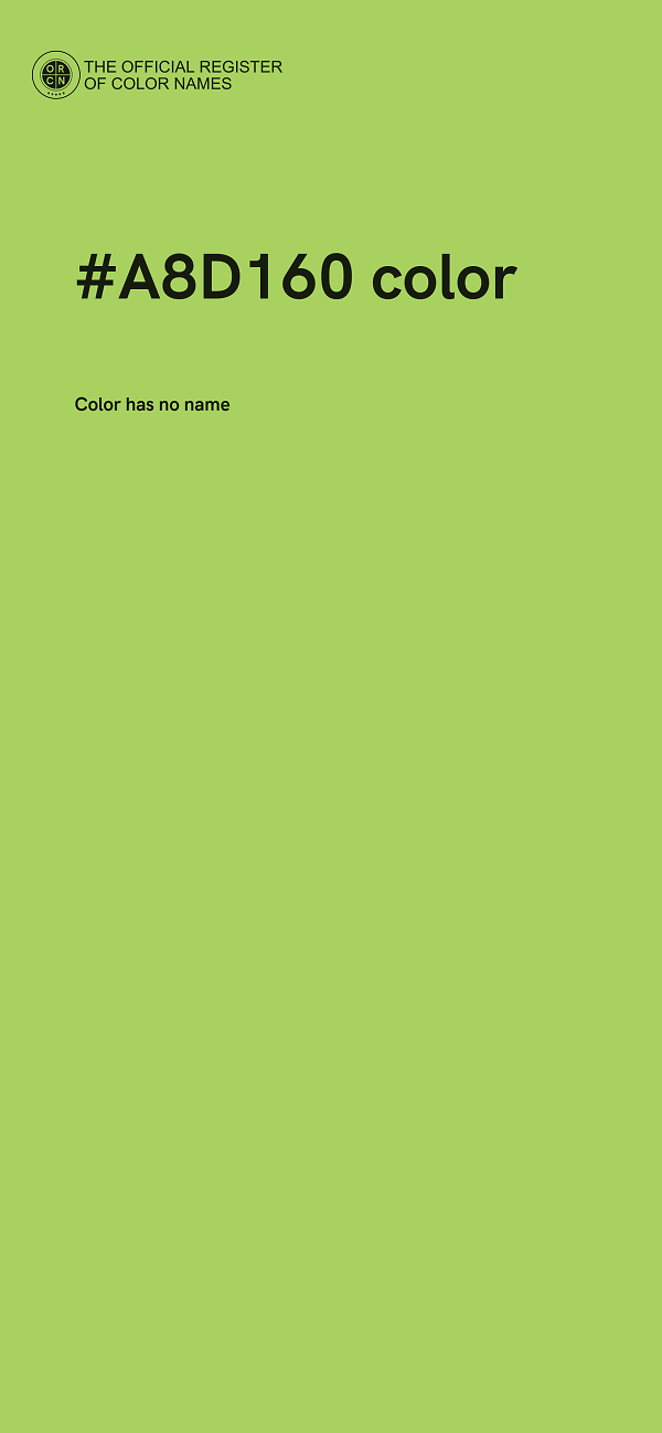 #A8D160 color image
