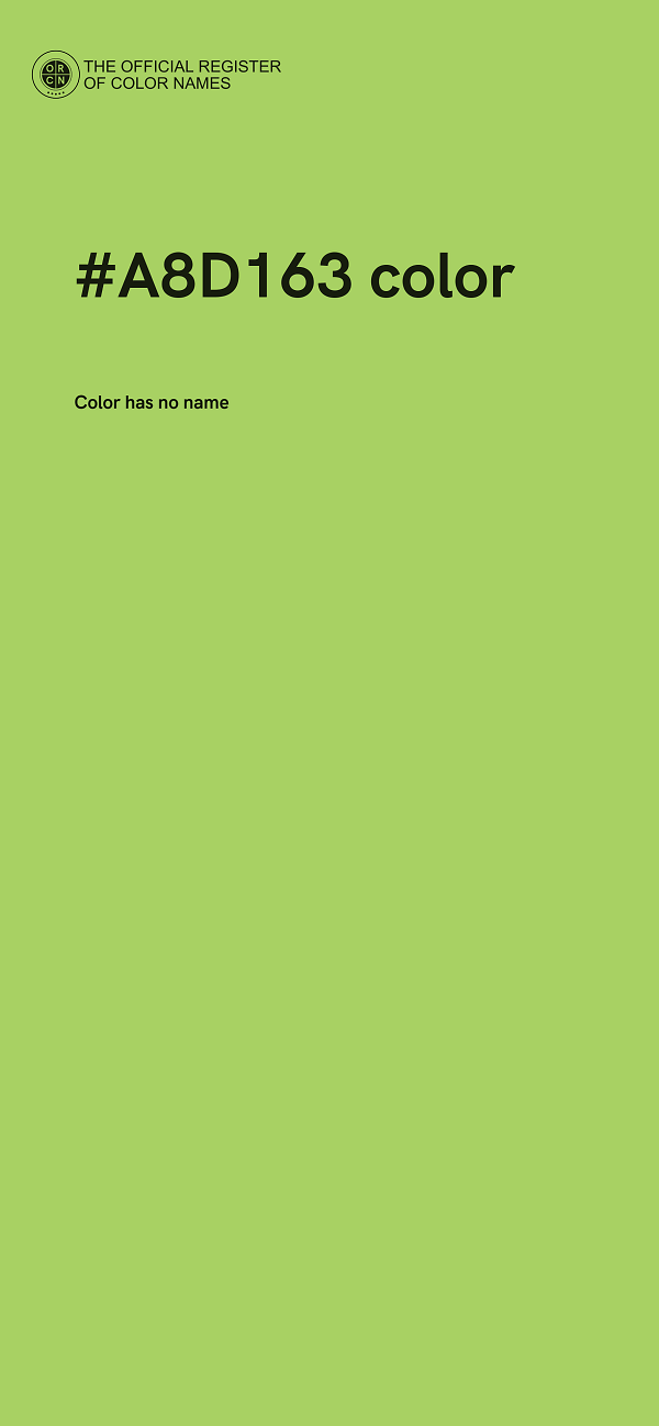 #A8D163 color image