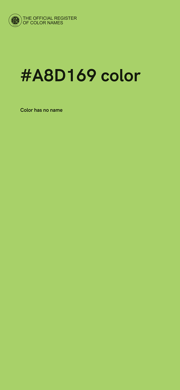 #A8D169 color image