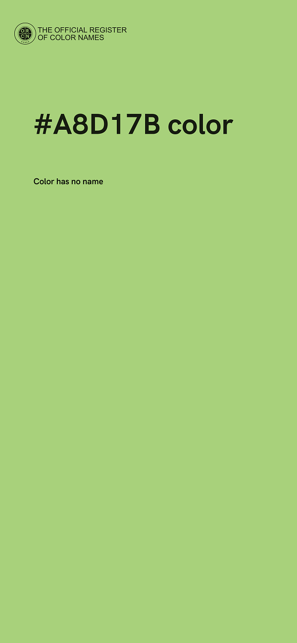 #A8D17B color image