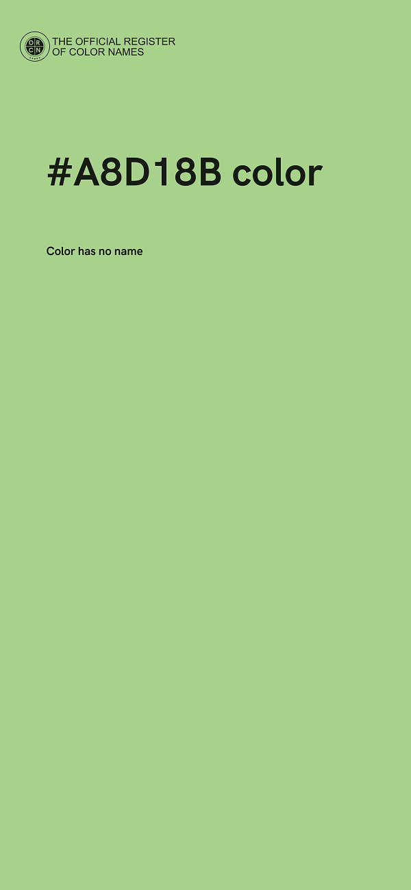 #A8D18B color image