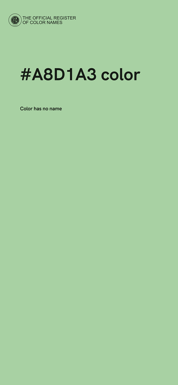 #A8D1A3 color image