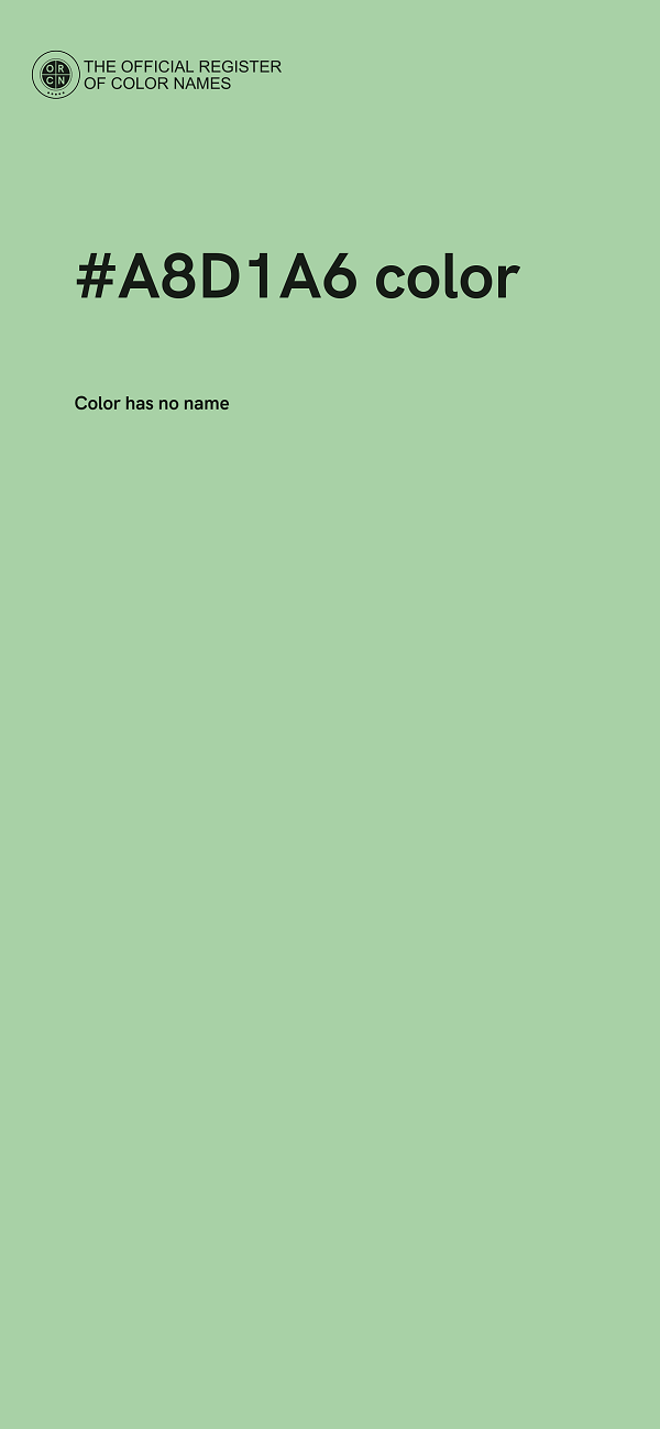 #A8D1A6 color image
