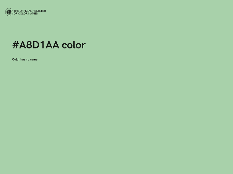 #A8D1AA color image