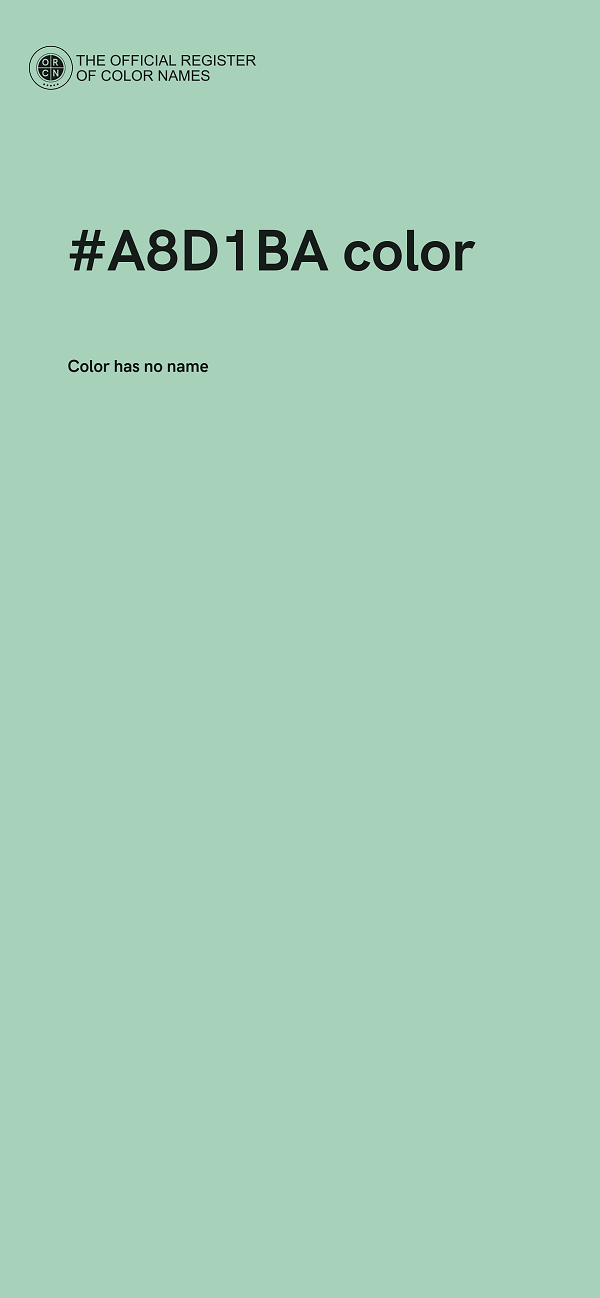 #A8D1BA color image