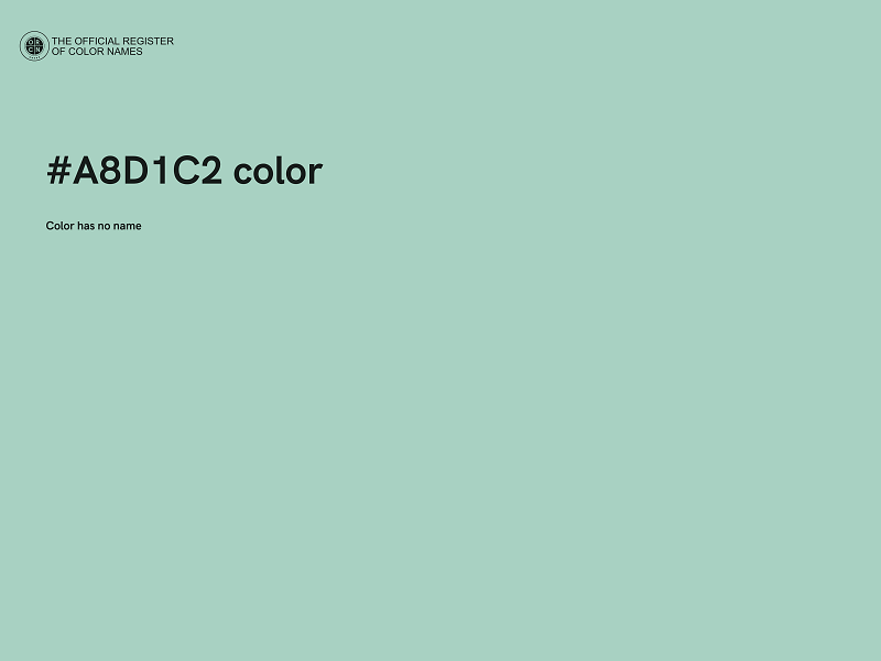#A8D1C2 color image