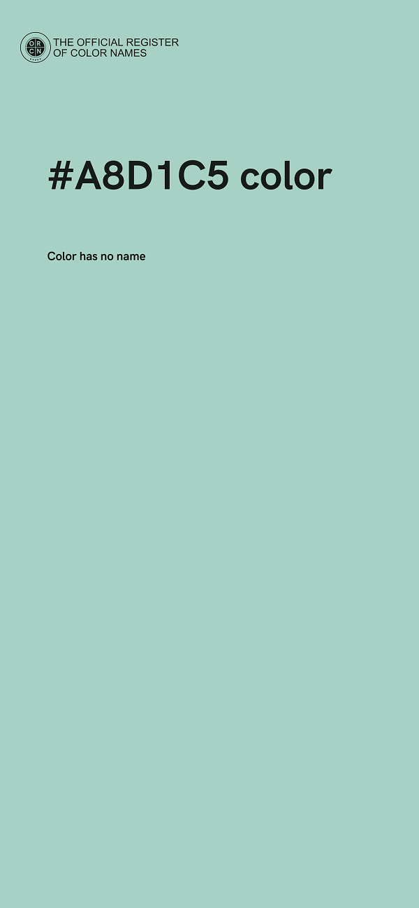 #A8D1C5 color image
