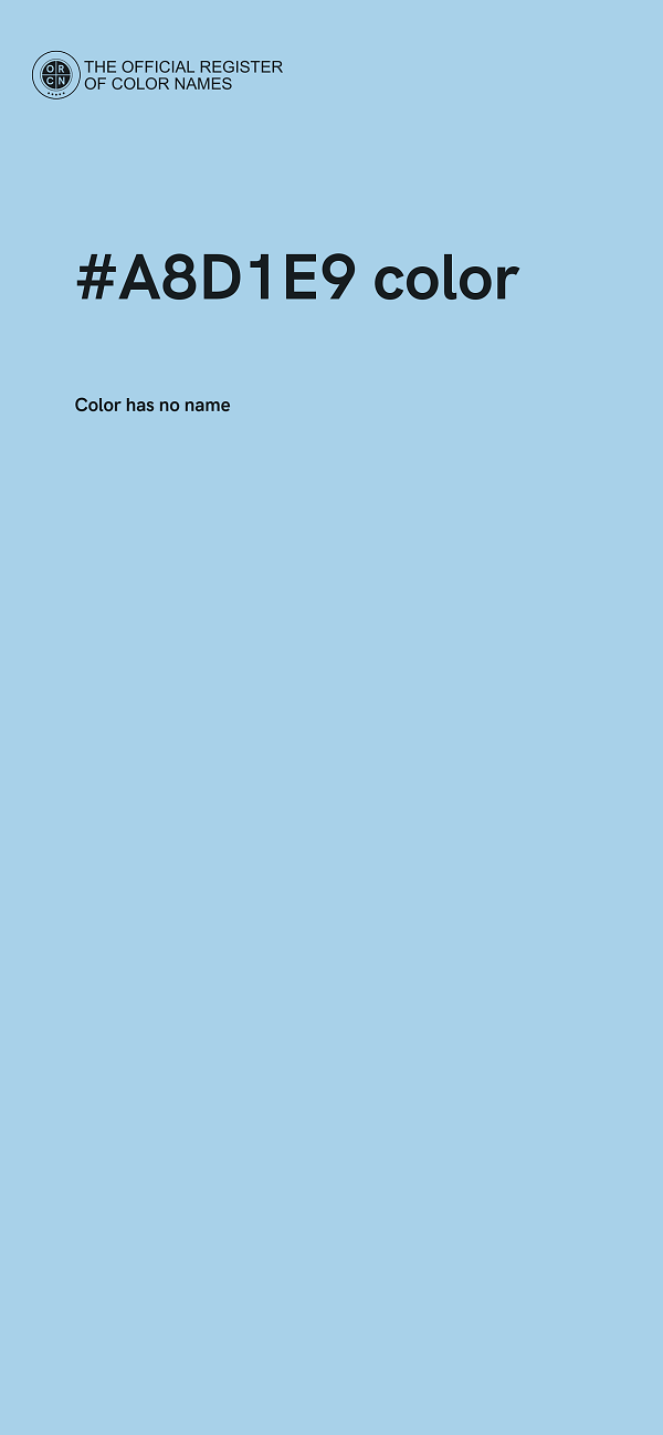 #A8D1E9 color image