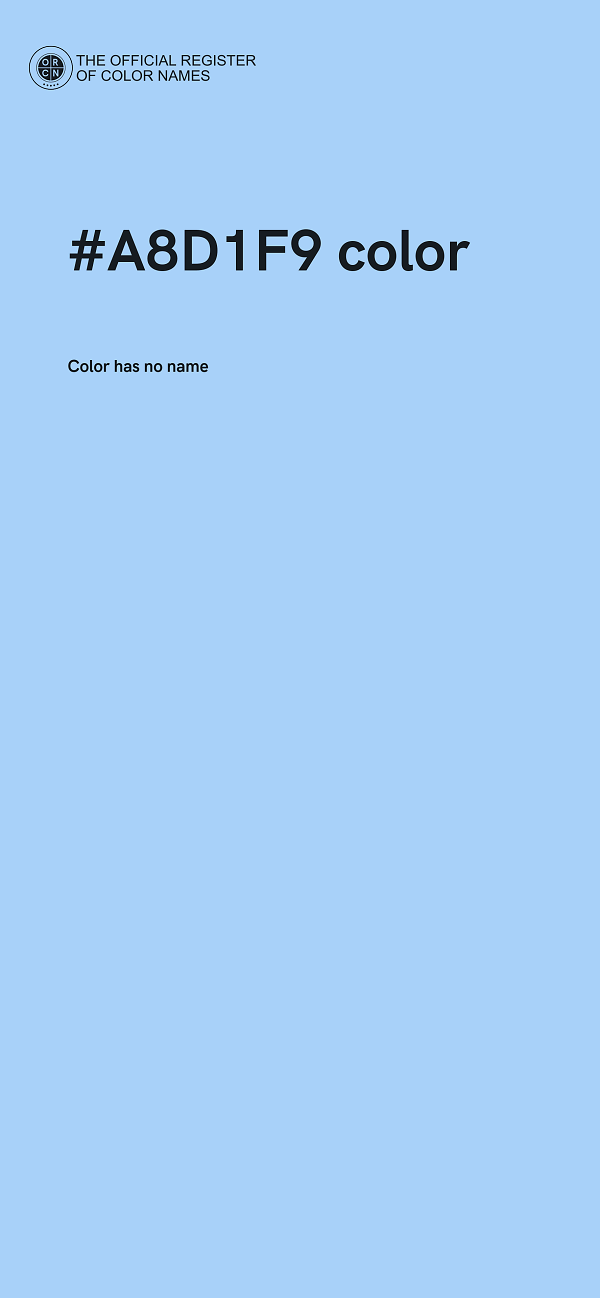 #A8D1F9 color image