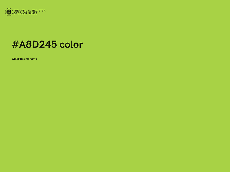 #A8D245 color image