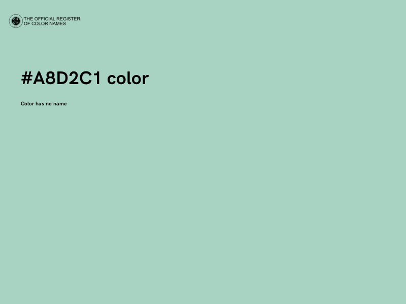 #A8D2C1 color image