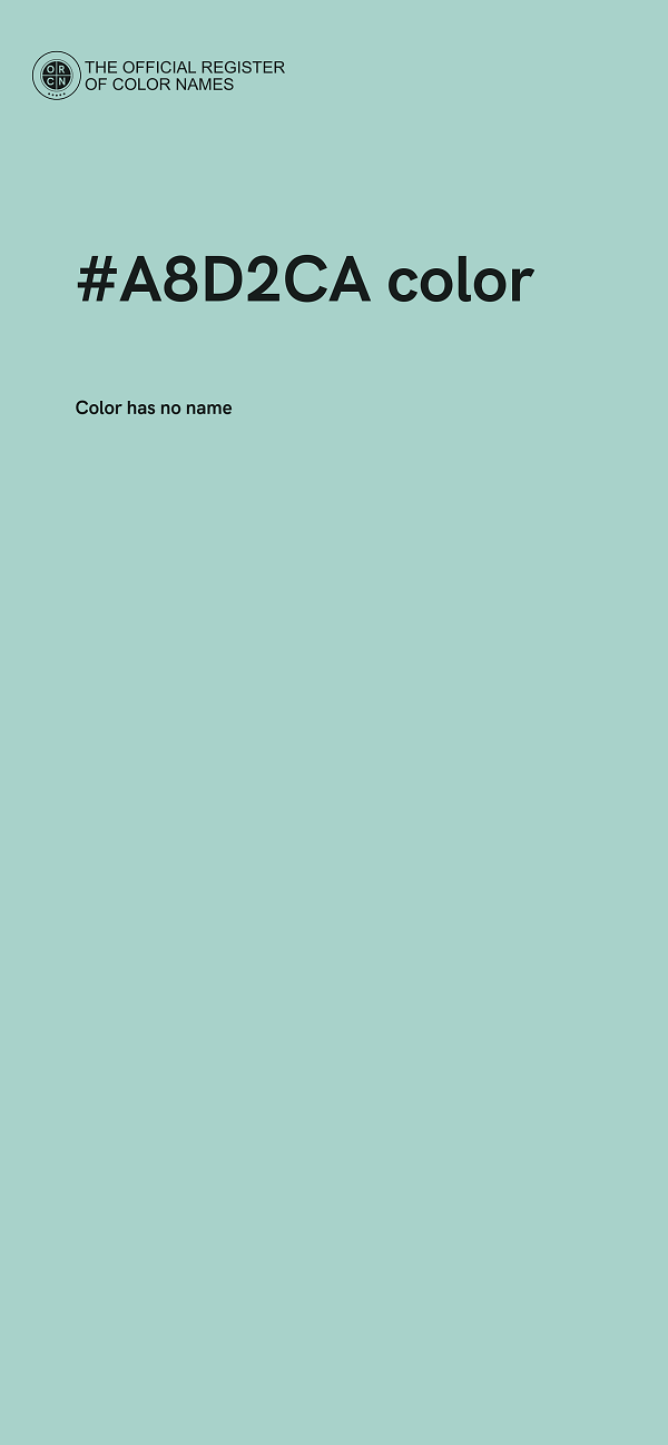 #A8D2CA color image