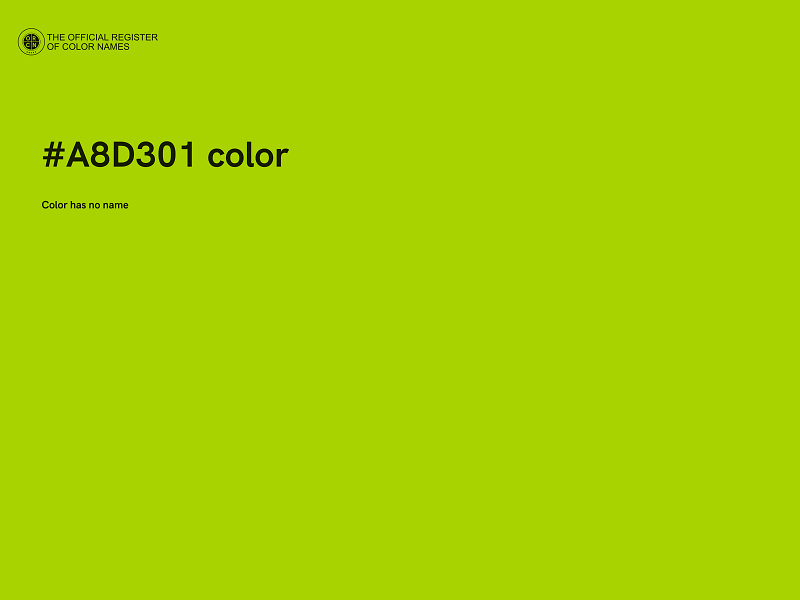 #A8D301 color image