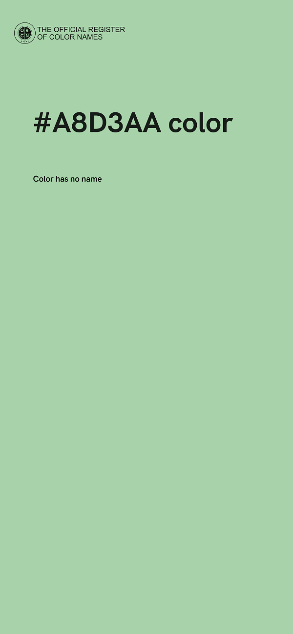 #A8D3AA color image