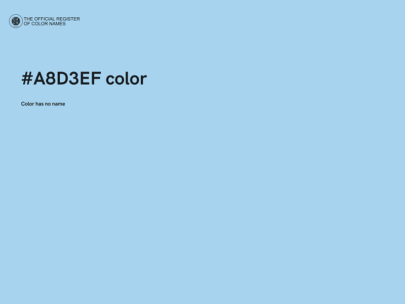 #A8D3EF color image