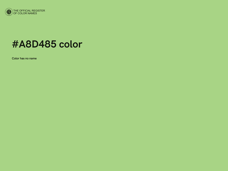 #A8D485 color image