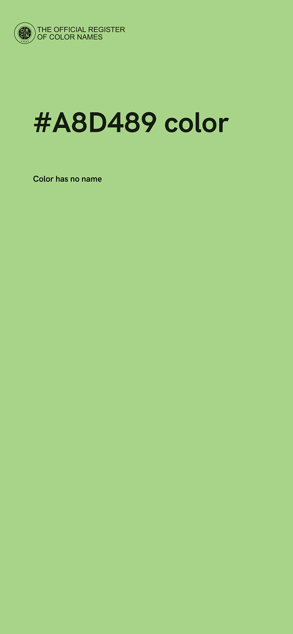 #A8D489 color image