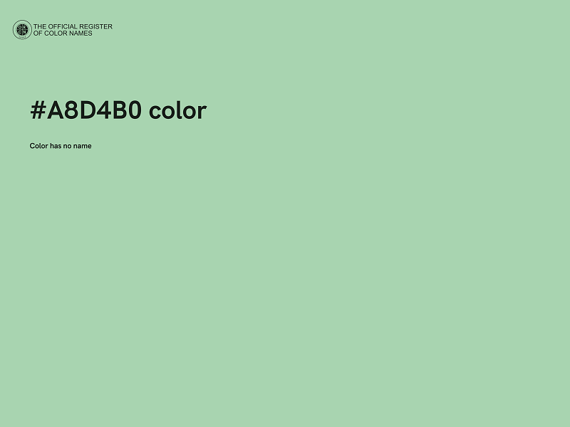 #A8D4B0 color image
