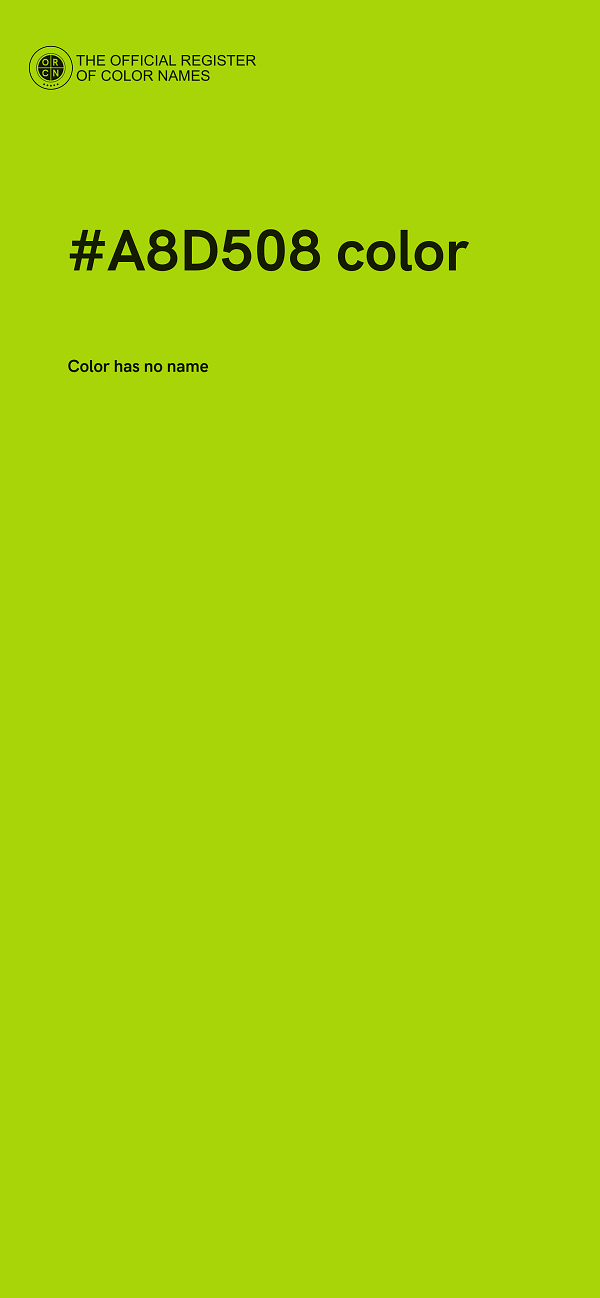#A8D508 color image