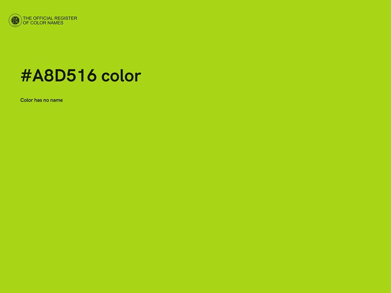 #A8D516 color image