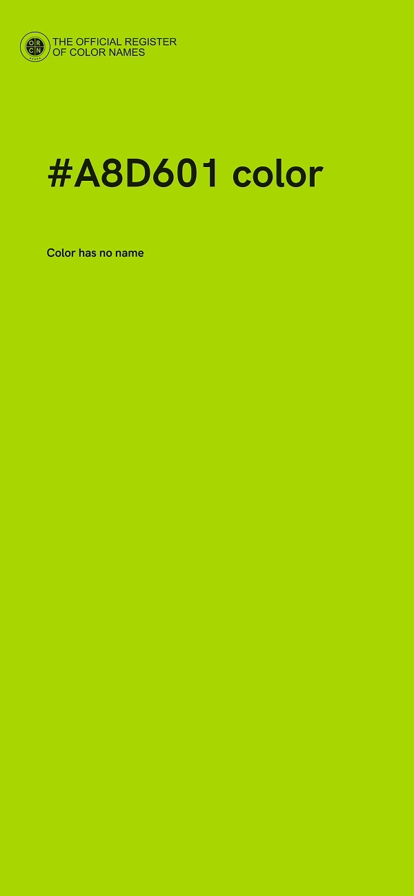 #A8D601 color image