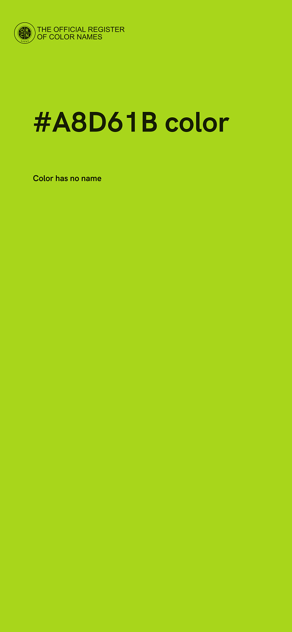 #A8D61B color image