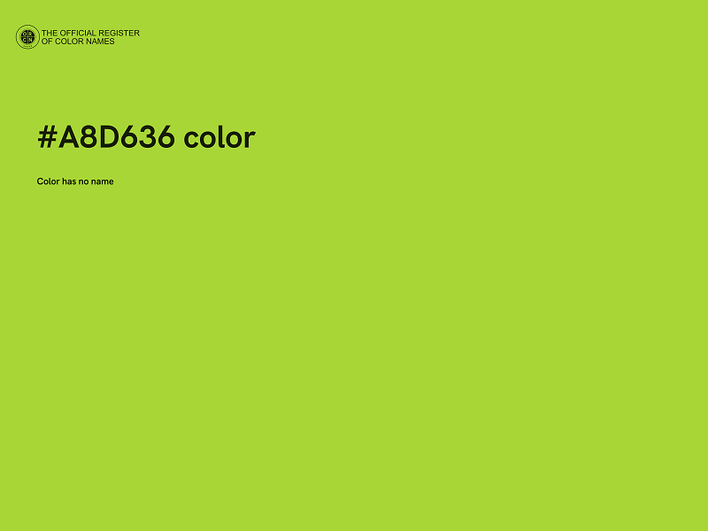 #A8D636 color image