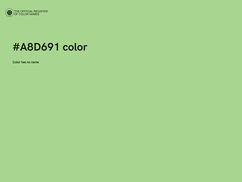 #A8D691 color image