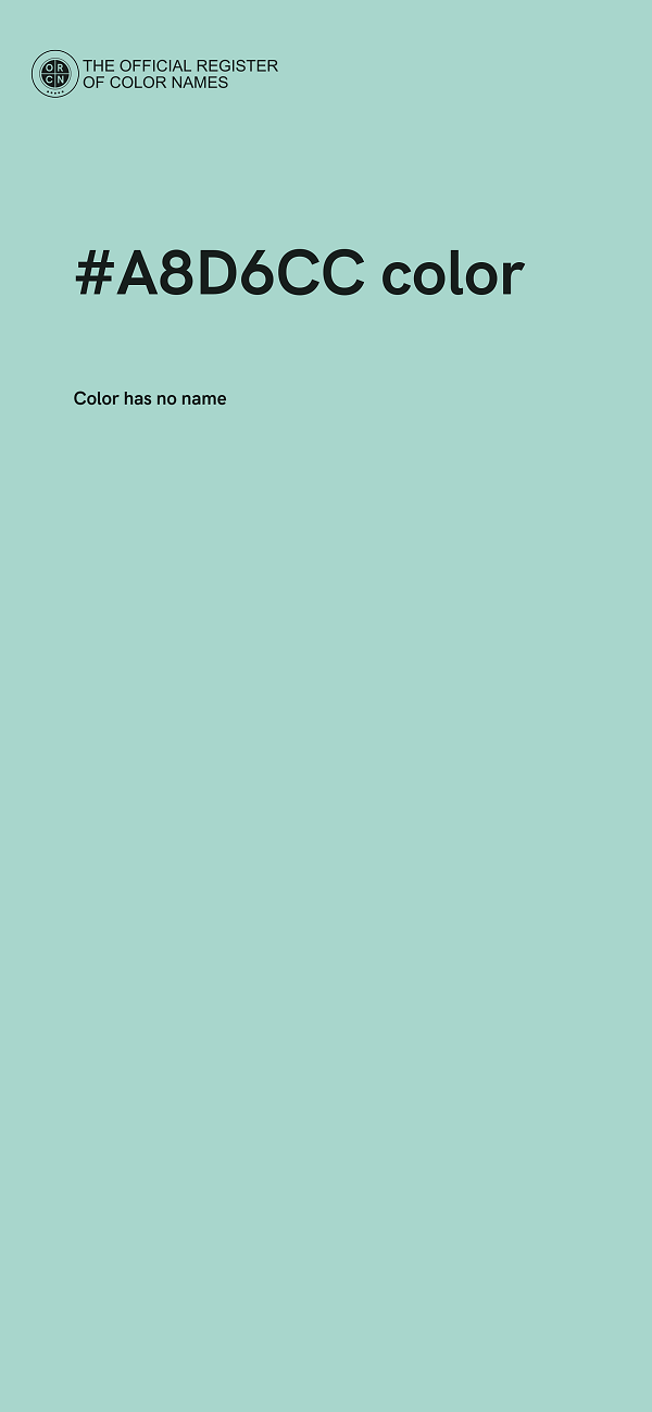 #A8D6CC color image