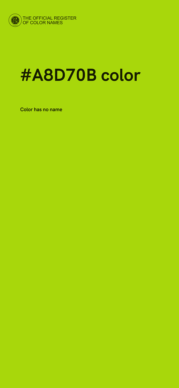 #A8D70B color image