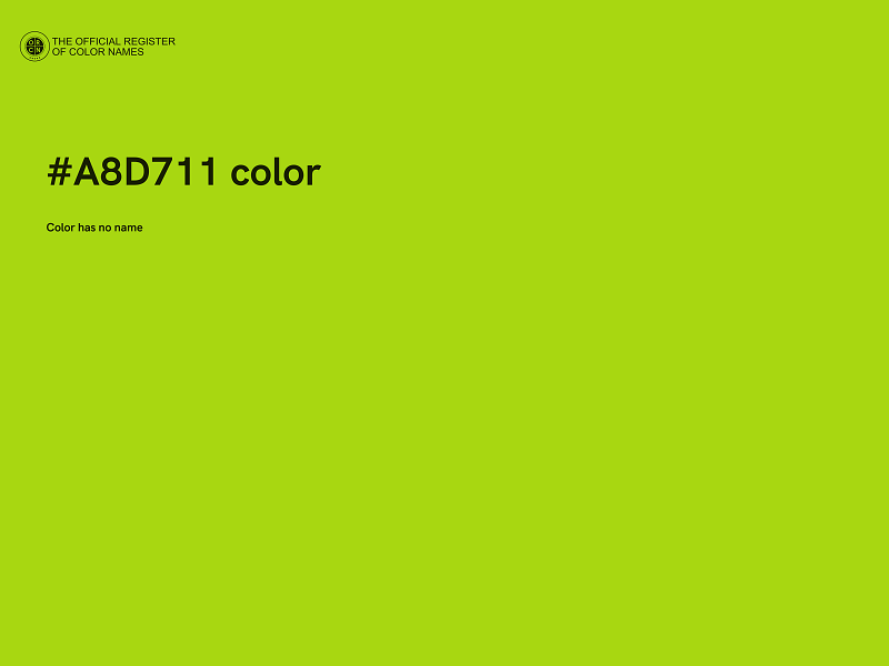 #A8D711 color image