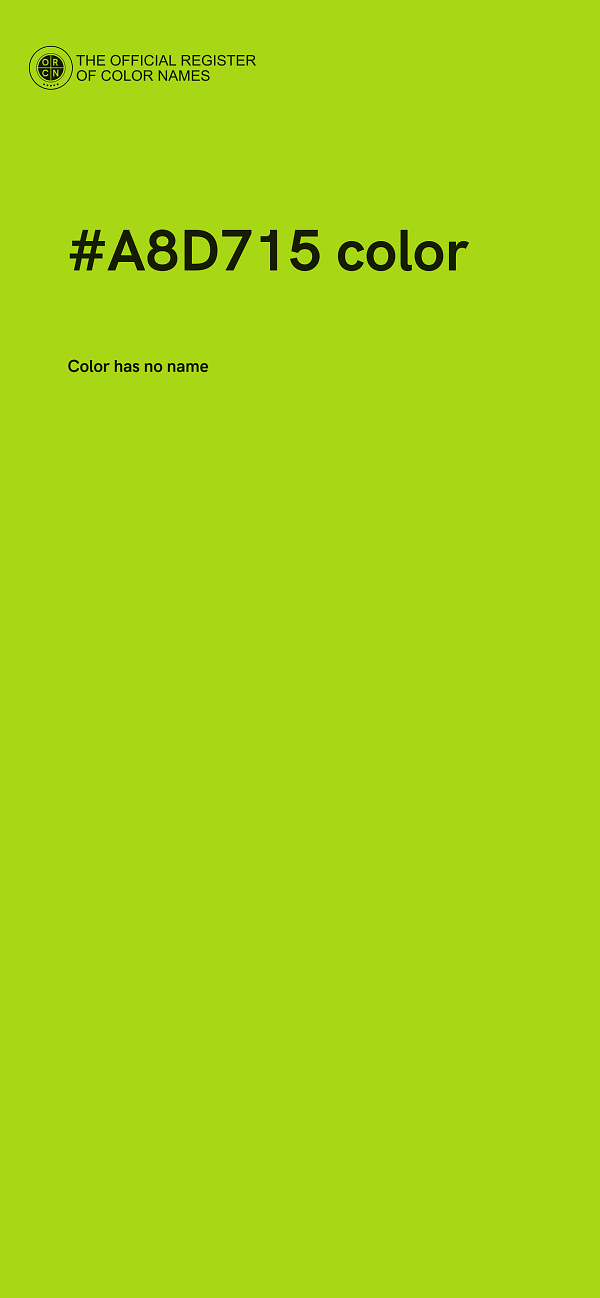 #A8D715 color image