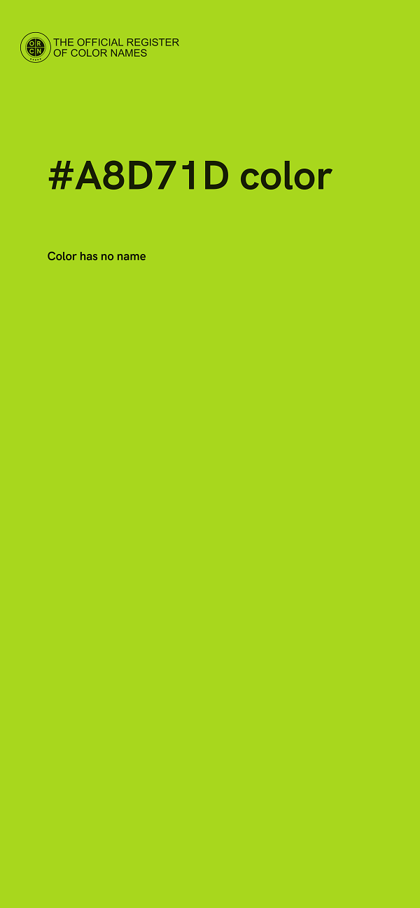 #A8D71D color image