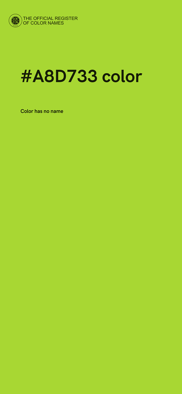 #A8D733 color image