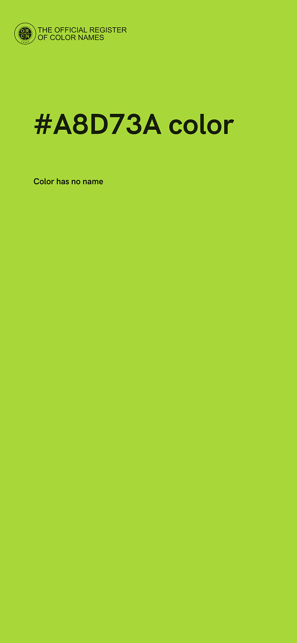 #A8D73A color image