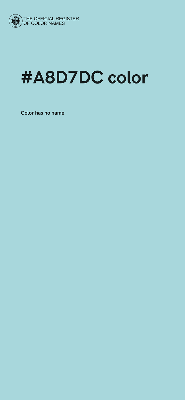 #A8D7DC color image