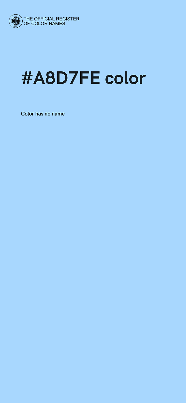 #A8D7FE color image