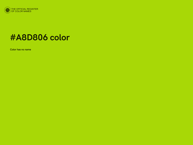 #A8D806 color image